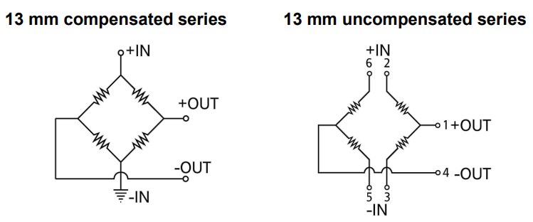 Honeywell 13mm Stainless Steel Pressure Sensors